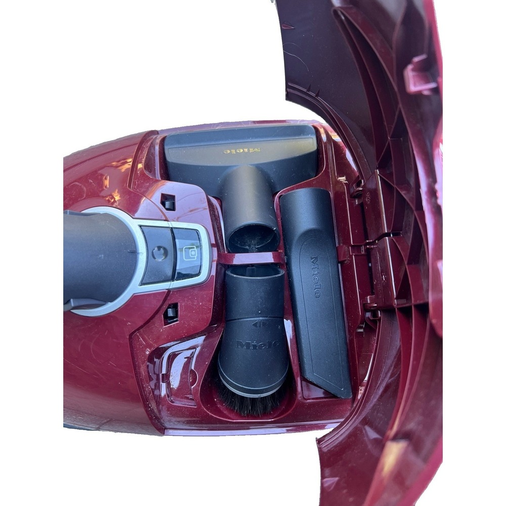 Miele Complete C3 Limited Edition Canister Vacuum Cleaner, Quiet Red Works Great - Picture 3 of 10